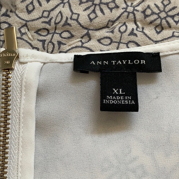 ANN TAYLOR ivory silk blend shell - Picture 5 of 6